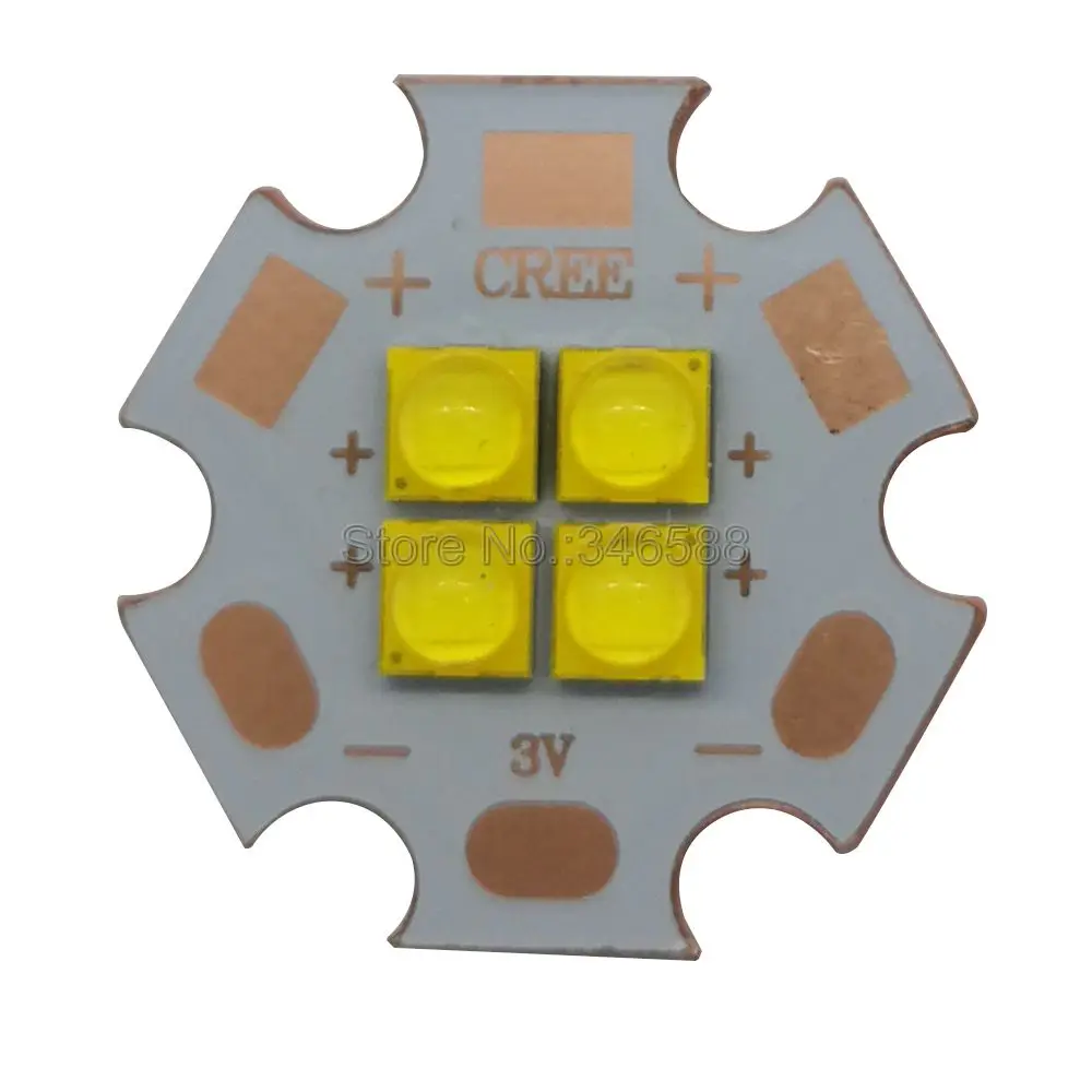 Фонарь светодиодный с 4 светодиодами 20 Вт 3 в/6 в/12 В|led emitter|neutral whiteemitter led |