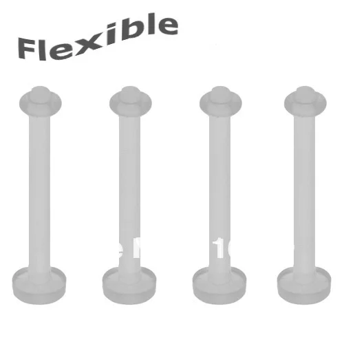 

Free Shipping Bioplastic Flexible Tongue Piercing Clear Tongue Retainer 14 Gauge 1.6*15mm