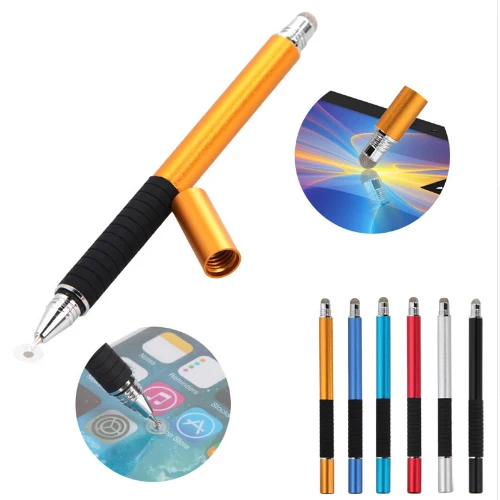 Cheap 2 in 1 Multifunction Fine Point Round Thin Tip Touch Screen Pen Capacitive Stylus Pen For Smart Phone Tablet For iPad For iPhone