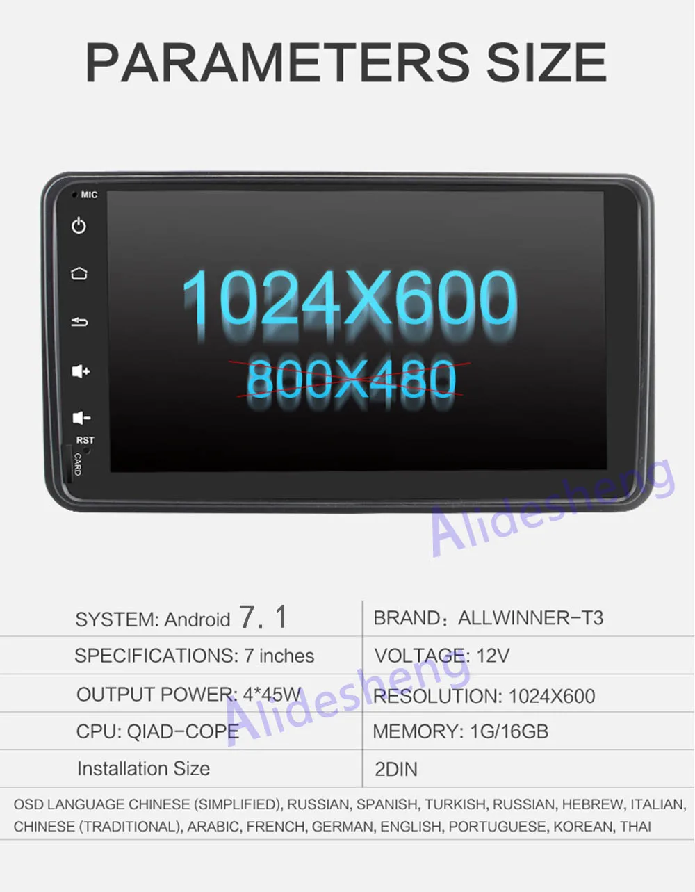 Android 7,1 автомобильный Радио gps dvd-плеер для Suzuki Jimny 2007- WiFi Android RDS стерео автомобильный аудио и видео мультимедийный плеер