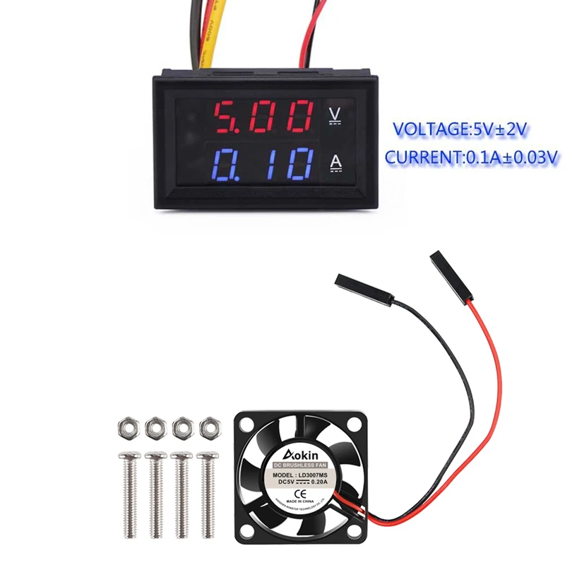 Для Raspberry Pi вентилятор маленький Компьютерный Вентилятор для охлаждающий 30x30x7 мм