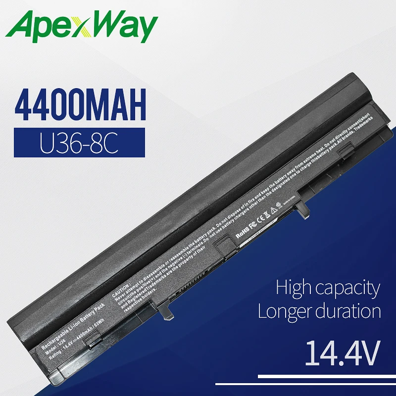 

Apexway A42-U36 Laptop Battery for ASUS A41-U36 U32 U32U U36 U36J U36JC U36S U36SD U36SG U44 U44S U82 U84