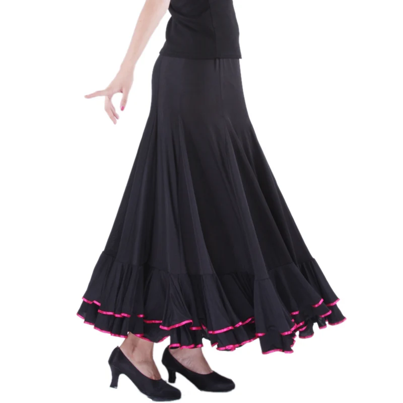 

Modern dance skirt classic dress ballroom dancing skirt bust skirt s8004 expansion skirt