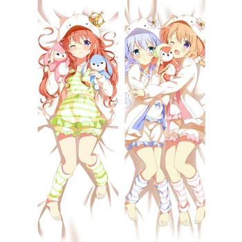 Anime Is The Order A Rabbit Hoto Kokoa Kafuu Chino Dakimakura Hugging PillowCase
