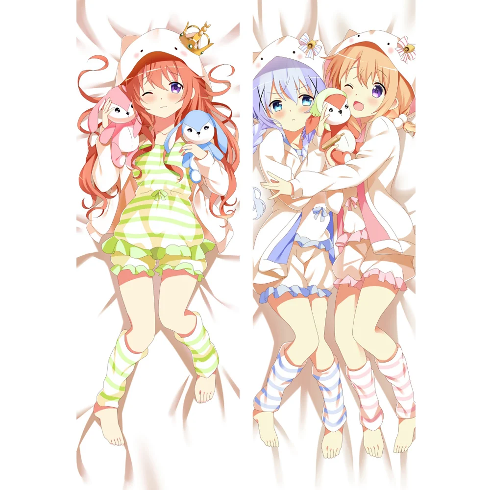

Is the Order a Rabbit cute anime dakimakura case Hoto Kokoa Kafuu Chino long hugging pillow case