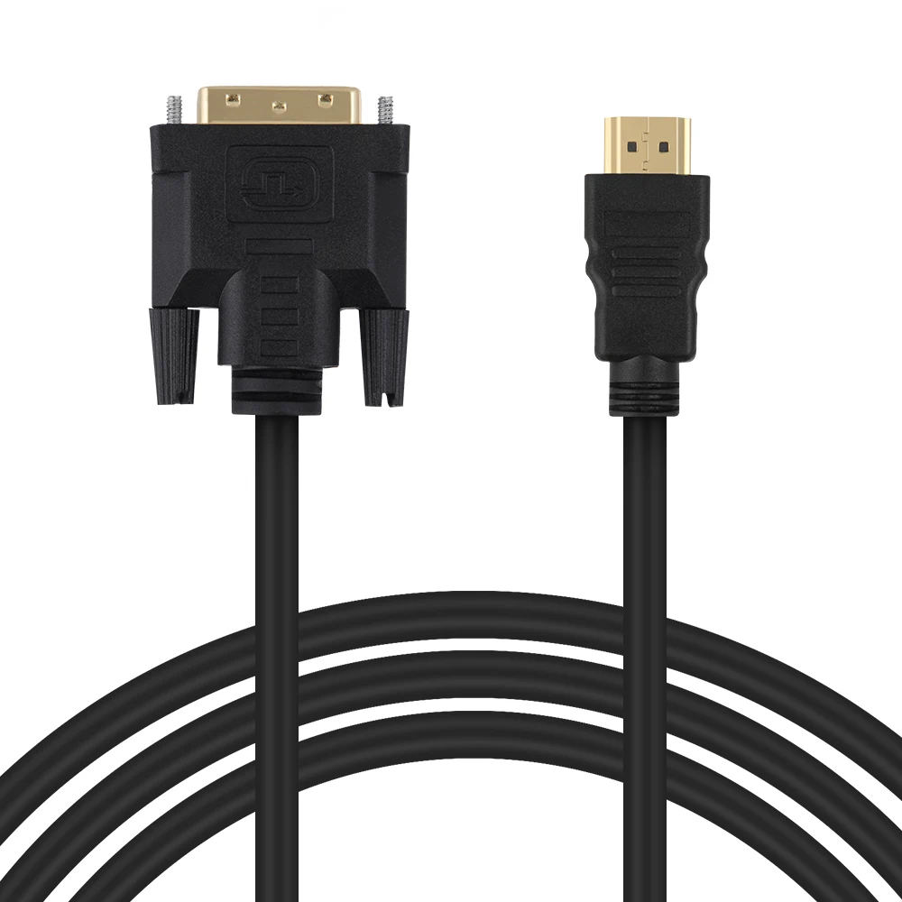 HDMI to DVI 24+1 pin adapter cables 1080P 3D HDMI cable for LCD DVD