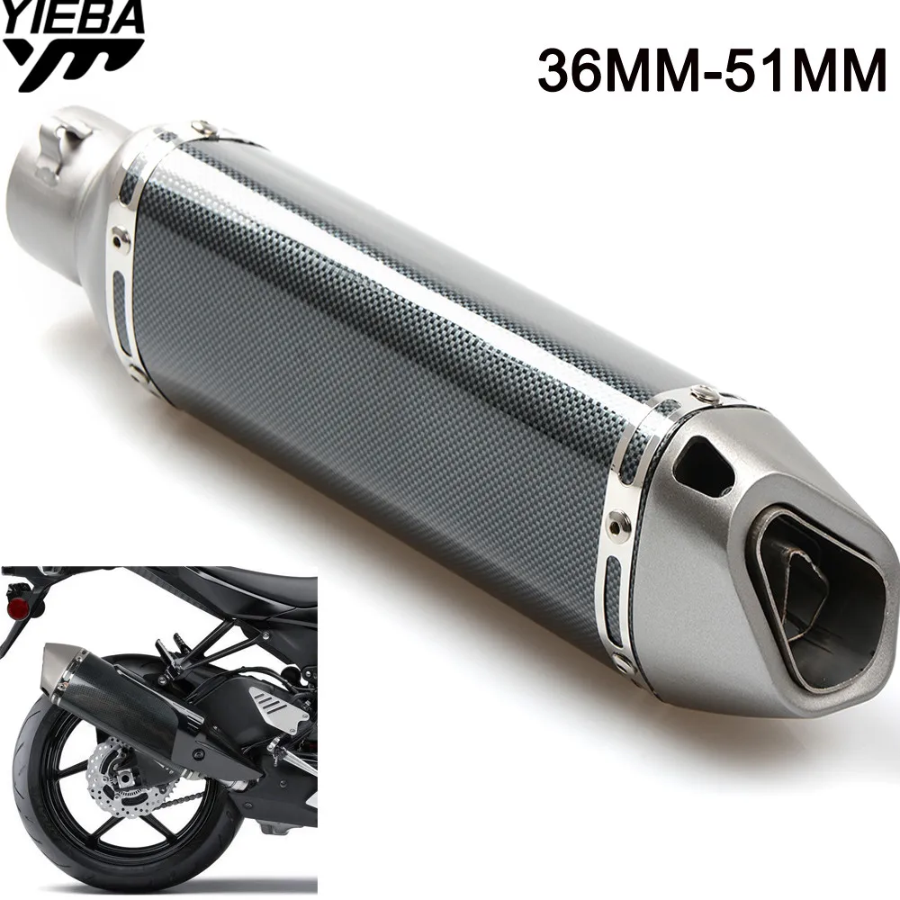 36-51MM Universal Motorcycle Exhaust Pipe Modified Exhaust Pipe for HONDA CBR650F CB650F CBF1000 VF750S SABRE VFR750 VFR800/F