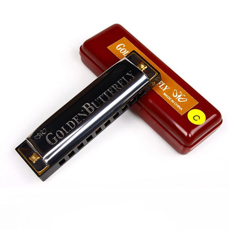 Brand Quality Harmonica Key of C10 Holes 20 Tone Harmonicas Blues Mouth