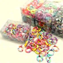 50 шт./кор. 2,5 см детская милая маленькая резинка для волос повязка на голову аксессуары для волос для девочек