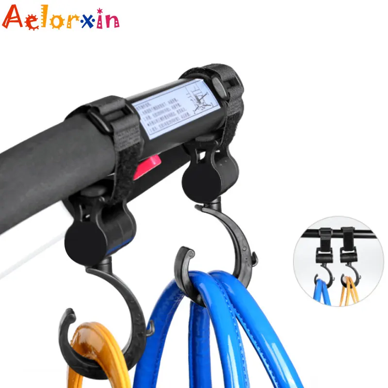 

2pcs/Lot Baby Stroller Accessories Hanger Bag Stroller Hooks Pram Rotate 360 Cart Hook For Stroller Hanger Hooks