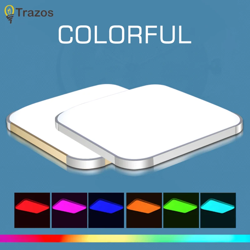 Luzes de Teto 2017 colorido rgb luminária moderna Técnica : Banhado