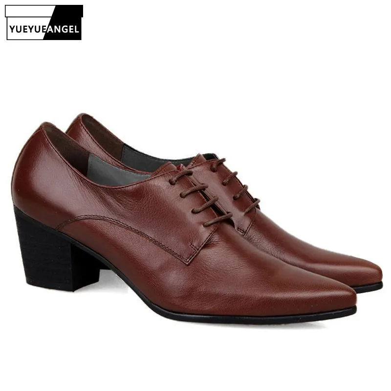 Zapatos de con Oxfords para hombre, calzado Formal con tacones cubanos, de cuero, para de alta calidad, a la moda|shoes brand|shoes brand designershoes business - AliExpress