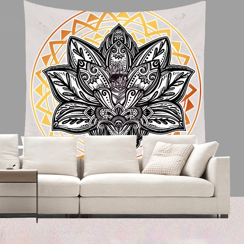 Smiry 130X150 cm Kurze Plüsch Tapisserie Mandala Böhmen Wand Hängen Tier Mond Wolf Pistolen Yoga Matten Strand Handtuch decor Wohnzimmer Online