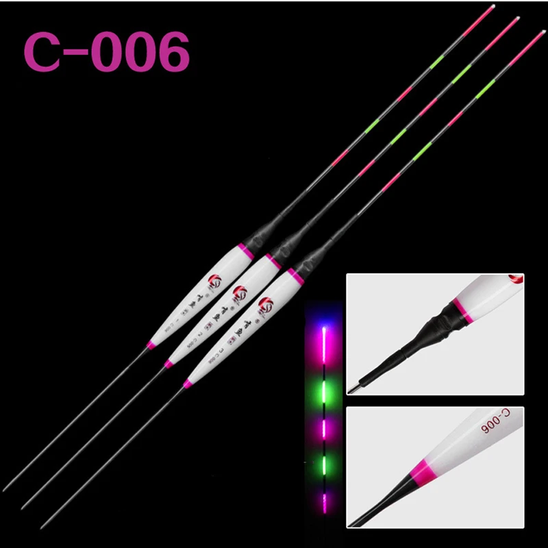 3 шт./партия Фирменная Новинка Рыболовные Поплавки светящиеся поплавки ночник Рыбалка лучший выбор нано пластик Материал рыболовные поплавок подарки - Цвет: C006