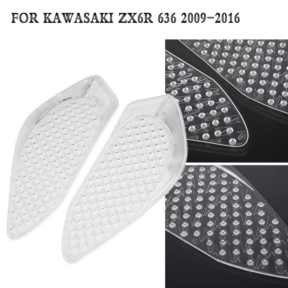 

For Kawasaki ZX6R ZX 6R ZX-6R 636 Tank Pad Traction Sticker Protector Decal Motorcycle 2009 2010 2011 2012 2013 2014 2015 2016