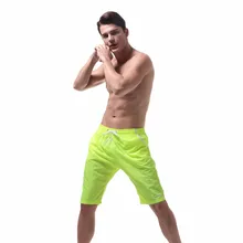 Модные спортивные мужские купальники сплошной цвет Повседневные Спортивные штаны мужские пляжные шорты Sungas De Praia Homens