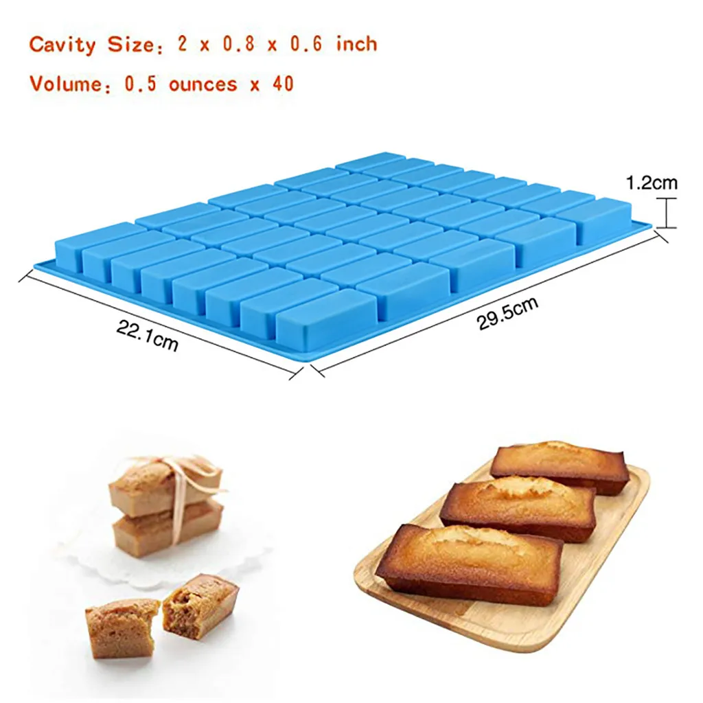 

Cake Tools Mold 1 Set 32 Cavity Silicone Gummy Rectangle Chocolate Mold Candy Maker Ice Tray Jelly Moulds Rubber Maker #15