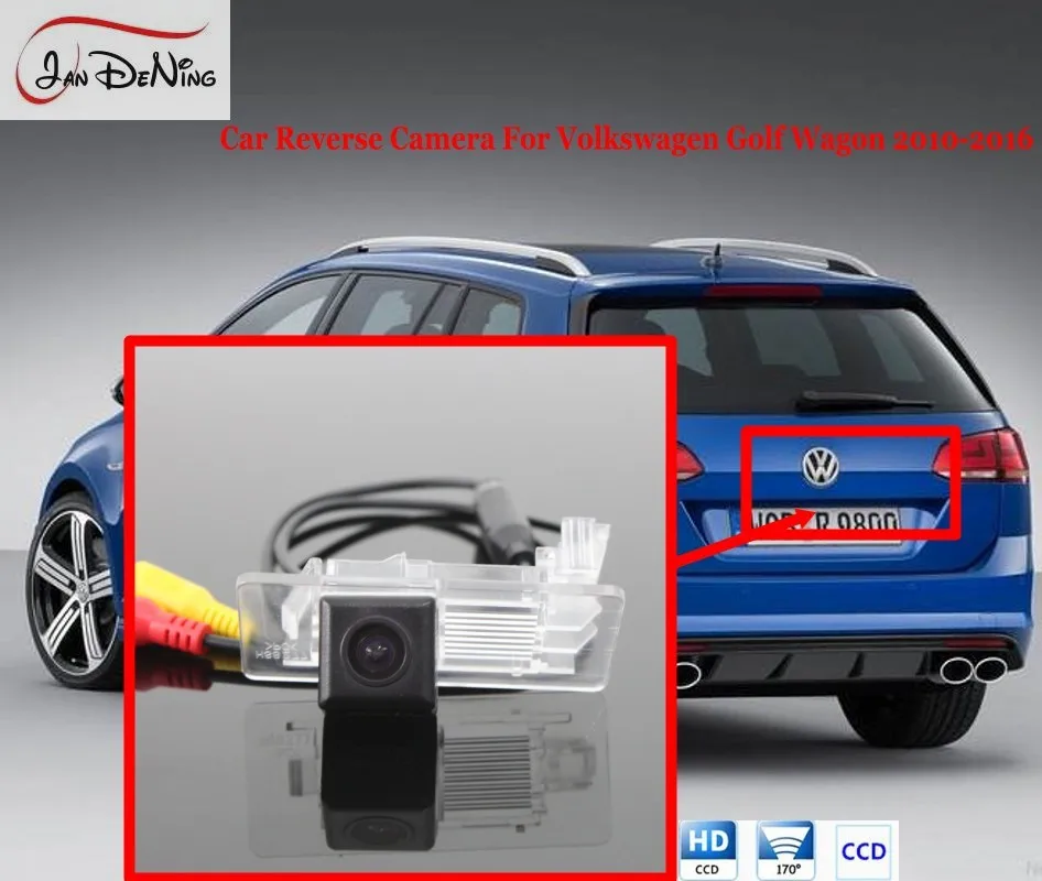 JanDeNing для Volkswagen Golf Wagon 2010 2016 HD CCD Парковка заднего вида/запасная камера
