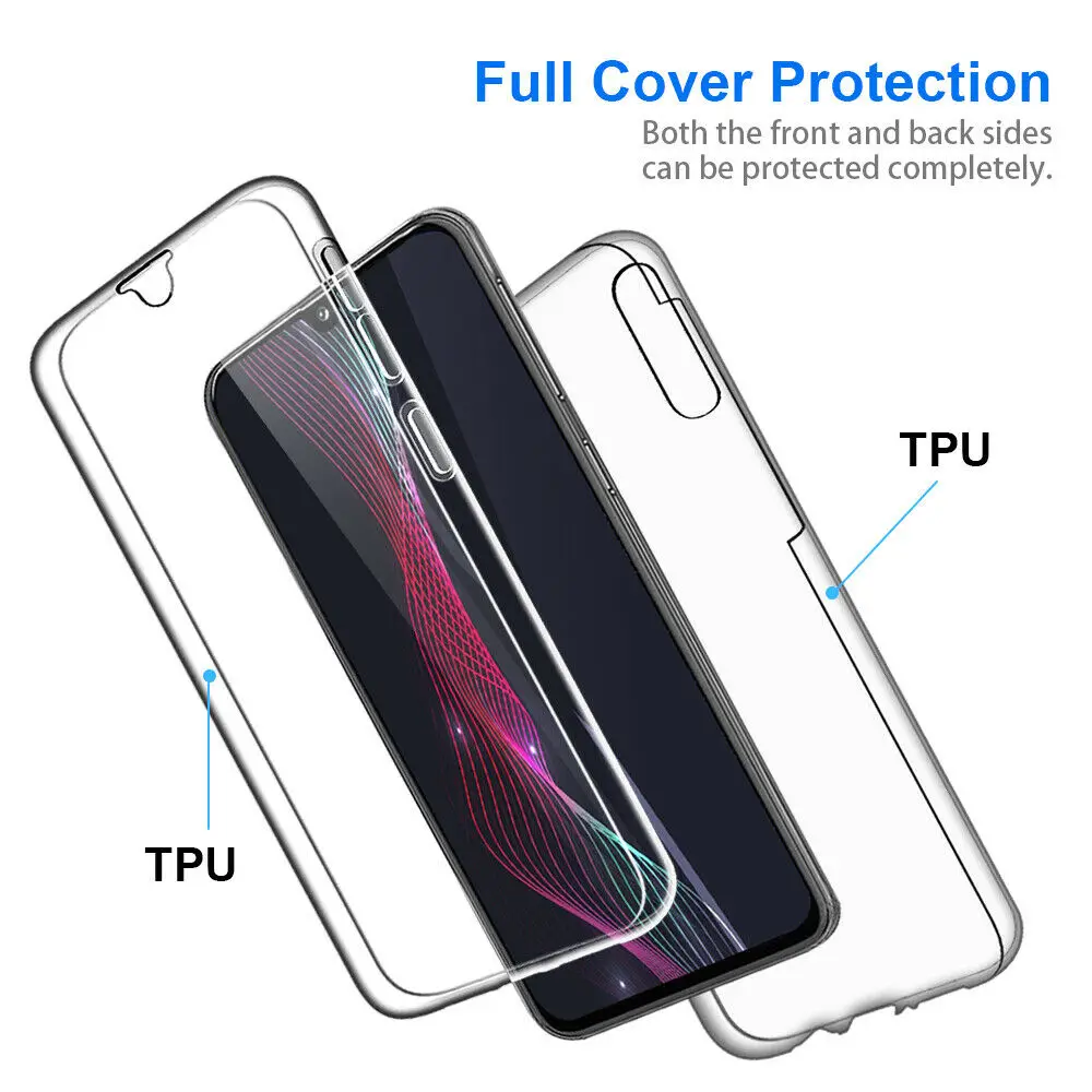 

360 Full Body Phone Case for Samsung Galaxy S10 S8 S9 Plus S10E S7 S6 Edge J8 J4 J6 A6 A8 Plus A7 A750 2018 Double Case Covers