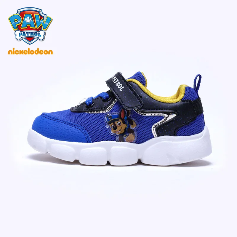 PAW PATROL/детская обувь; Повседневная обувь для детей; спортивная обувь для маленьких мальчиков и девочек; весенние Нескользящие дышащие мягкие кроссовки; размеры 21-30 - Цвет: Blue