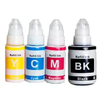 Compatível GI-490 bk tinta gi490 c m y tinta tintura reenchimento kit para canon pixma g1400 g2400 g3400 g1000 g2000 g3000 impressora do tanque de tinta