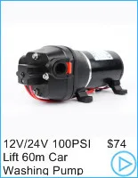 Durable DC 12V 70PSI 3.5L/min Agricultural Electric Water Pump Black Micro High Pressure Diaphragm Water Sprayer Car Wash 12 V