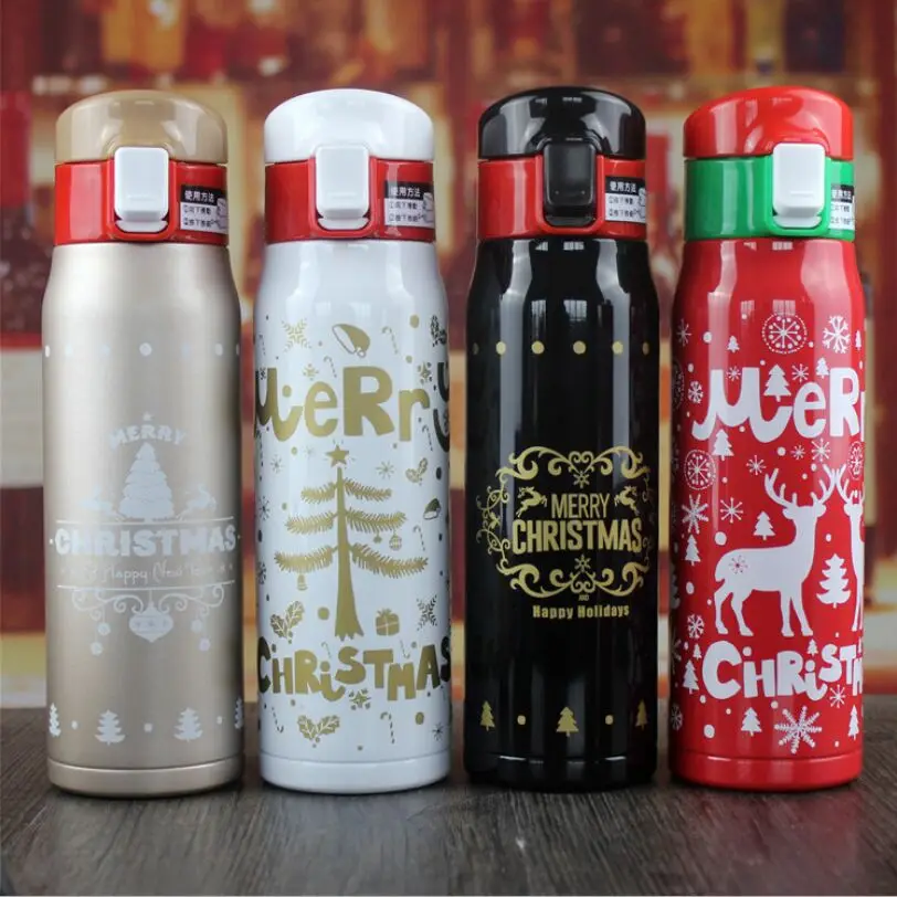 

Stainless Steel Thermos Bottle for Water Vacuum Flask for Tea and Coffee Thermal Mug Insulted Water Bottle Thermos Christmas
