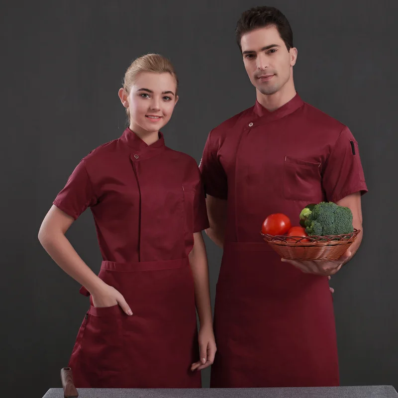 Дышащая унисекс форма шеф повара для кухни пекарни планшетов ресторана отеля