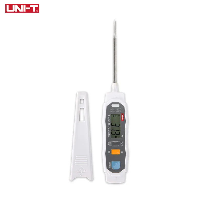 Günstig UNI T Digital Sonde Ofen Thermometer A61 Led anzeige Wasser Öl Temperatur Meter Sonde Für Lebensmittel Kochen Küche BBQ