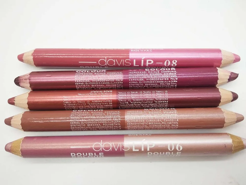 Водостойкий двухцветный карандаш для губ HF004|lip contour|nude liplinerlipliner pencil |
