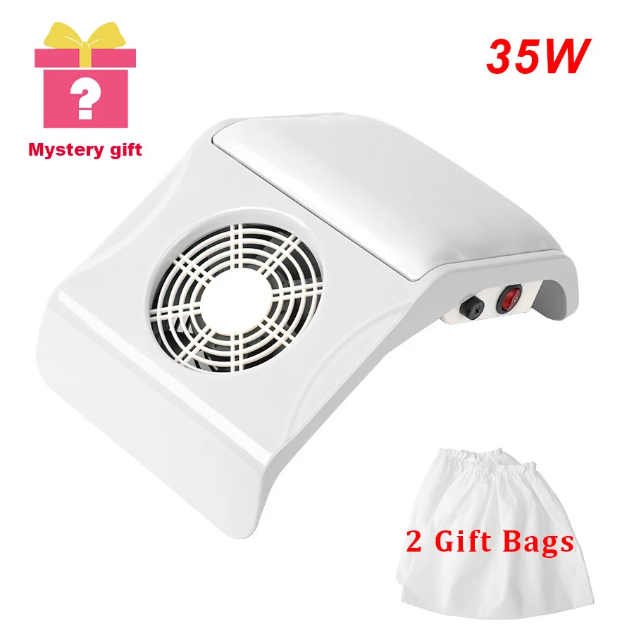 

35W Nail Dust Collector Speed Control Manicure Set Machine UV Gel Polish Cleaner Nail Tools kit For Nail Equipment