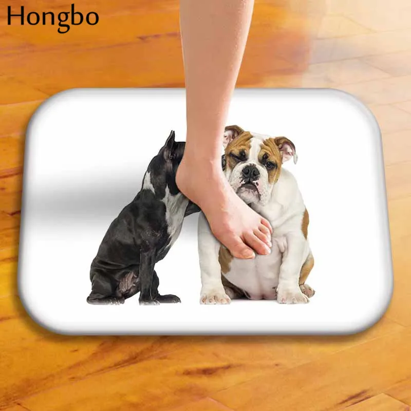 Hongbo мультфильм прекрасные собаки печать Противоскользящий коврик наружные коврики животных передней двери коврики кухня коврик для гостиной - Цвет: 12