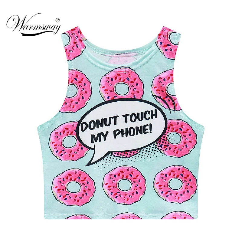 fashion harajuku casual short tank top cropped high waist "DOUN
