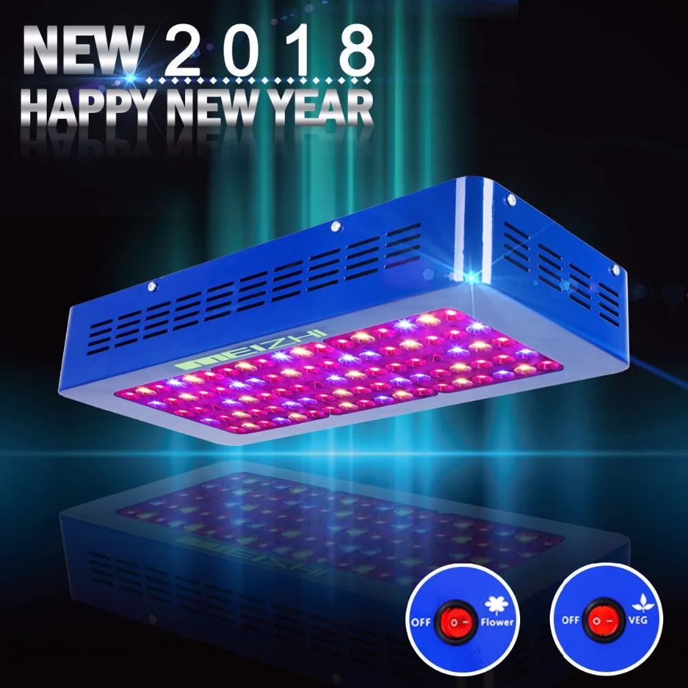 MEIZHI Reflector 450W LED Grow Light Panel Full Spectrum Veg Bloom Hydroponics Indoor for Grow