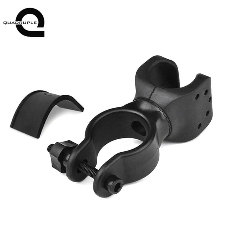 

Quadruple 360 Degree Rotation Universal Bicycle Headlight Holder Cycling Bike Front Light Mount Bracket Clip 1 Pcs
