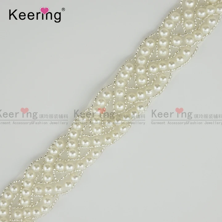 Мода горный хрусталь бисером бахрома обрезки для платья WRA 330|appliques for wedding gowns|applique