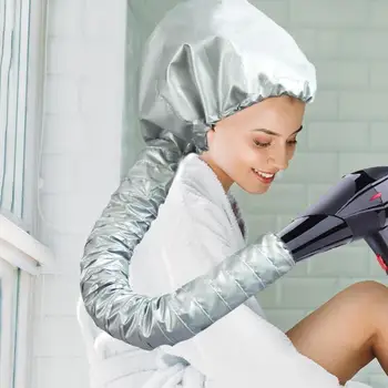 

Easy Use Hair Perm Hair Dryer Drying Cap Adjustable Women Nursing Dye Hair Modelling Warm Air Drying Treatment Cap Hairdressing