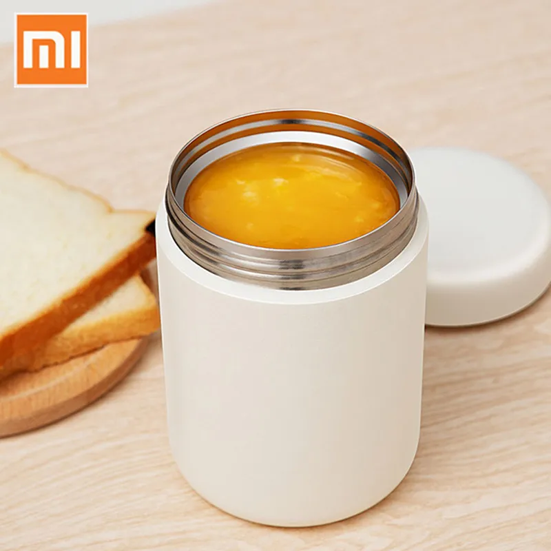 

Xiaomi Youpin Pinlo 550ml Braising Cup Vacuum Insulated Stainless Steel Cooking Thermos Braised Beaker Lightweight Food Thermos
