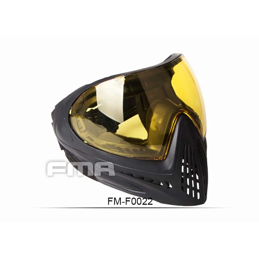 Все желтые линзы в черной оправе FMA F1 для занятий спортом на открытом воздухе, безопасность анти-очки для тумана/полный уход за кожей лица М спросить F0022