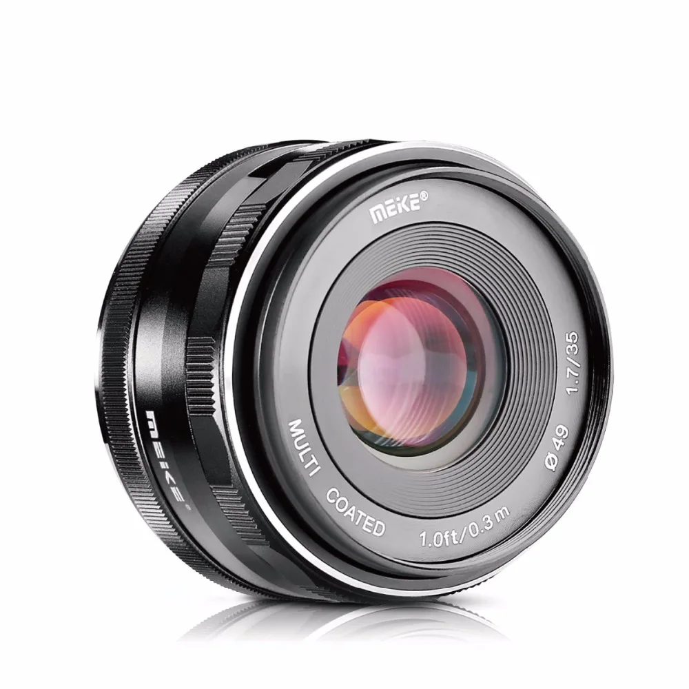 MEKE Meike MK-35mm F1.7 Large Aperture Manual Focus Lens for Nikon1 V1/V2/V3/S1/S2/J1/J2/J3/J4/J5 c