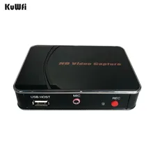KuWFi 280HB HDMI захват видео 1080P видео с HDMI Blue Ray телеприставка компьютерная игровая приставка с микрофоном не требуется ПК