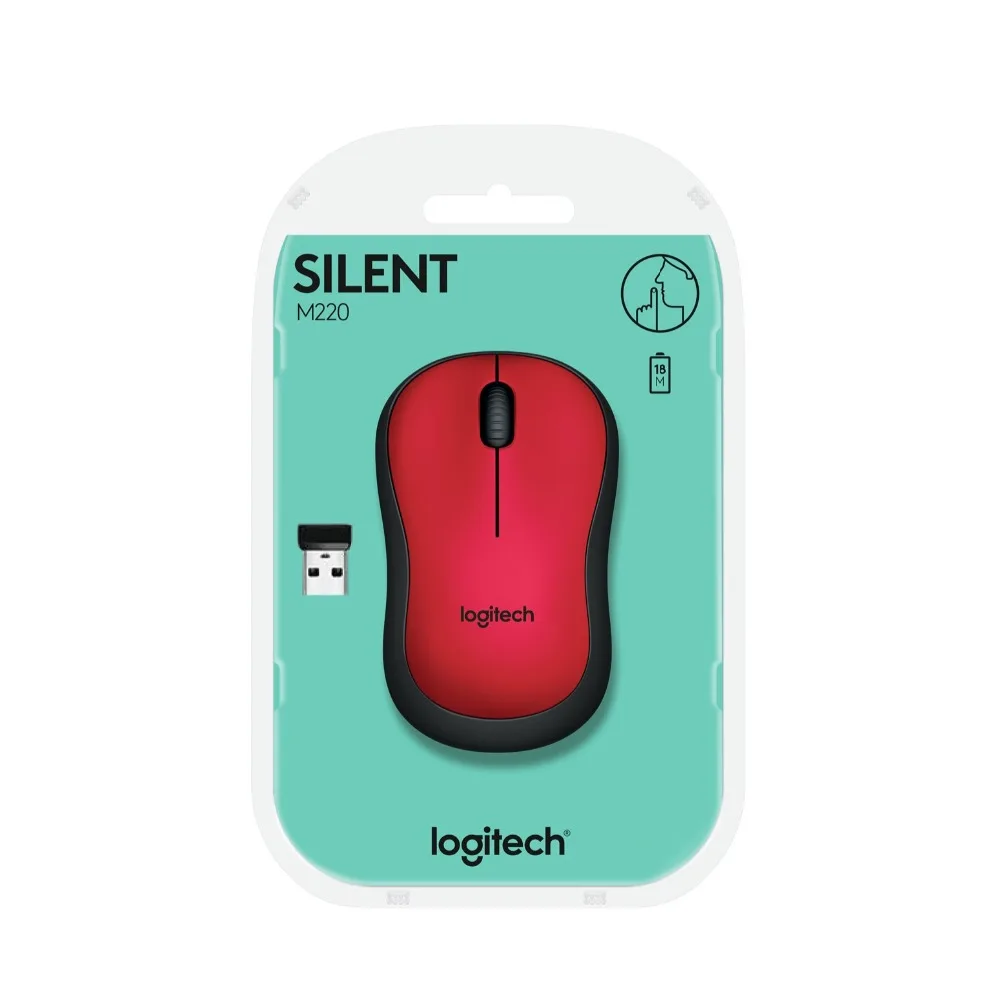 Logitech M220 Мышь мыши для компьютера ноутбука симметричная Оптический РФ