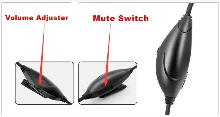 VoiceJoy Dual 3,5 мм штекер гарнитура с шумоподавителем с QD кабелем и микрофоном Mute 2X3,5 мм Компьютерная гарнитура наушники