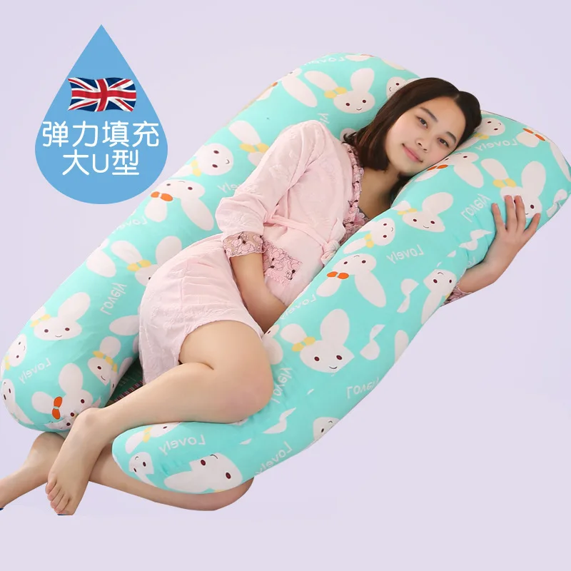 Подушка для сна, Подушка для беременных женщин, хлопок, принт Минни, Микки, u-образные подушки для беременных