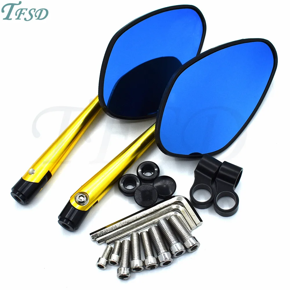

General purpose Motorcycle Rearview Side Mirrors Motorbike CNC Aluminum motor bicycle Cross-country motorvan for Honda CBR600RR