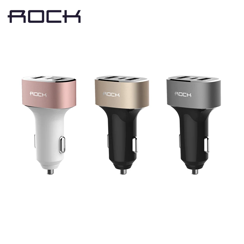 ROCK Type C Car Charger Dual USB Rapid Car Charger with 5V3A Quick Phone Car Charge for Nexus 6P, Nexus 5X TypeC charger