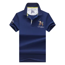 Мужские бренды рубашек-поло, 3D вышивка, высокое качество, топы и футболки, мужские рубашки поло, деловые рубашки с отложным воротником, мужские рубашки поло, 6 цветов
