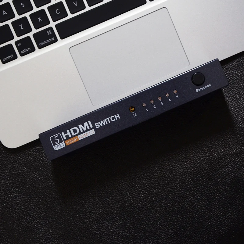 EtopLink Новый видео HDMI 2 0 3D переключатель 5 в 1 выход с ИК беспроводной дистанционный