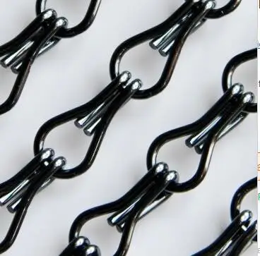 black aluminum chain curtains2