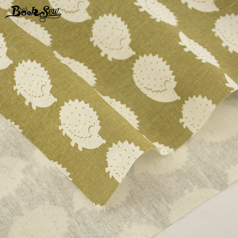 Booksew Текстиль для дома прекрасный Ежик Стиль хлопок белье Ткань Вышивание tissu